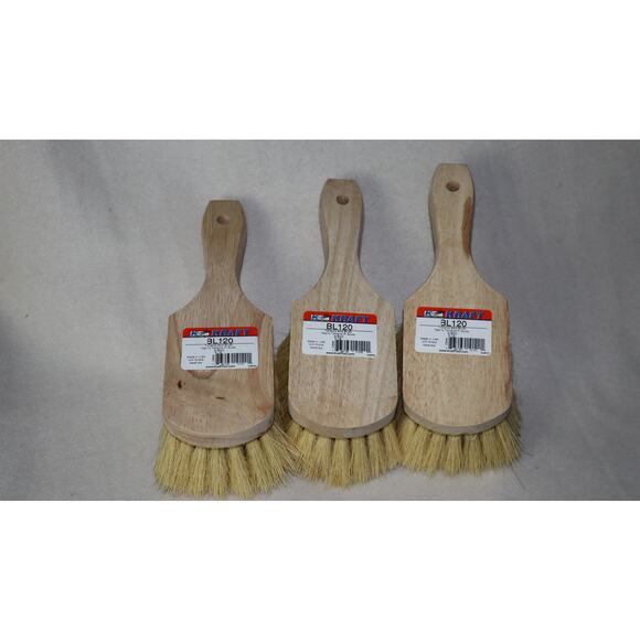3 Kraft Tool BL120 8-1/2" Tampico Acid Brushes - Picture 1 of 3
